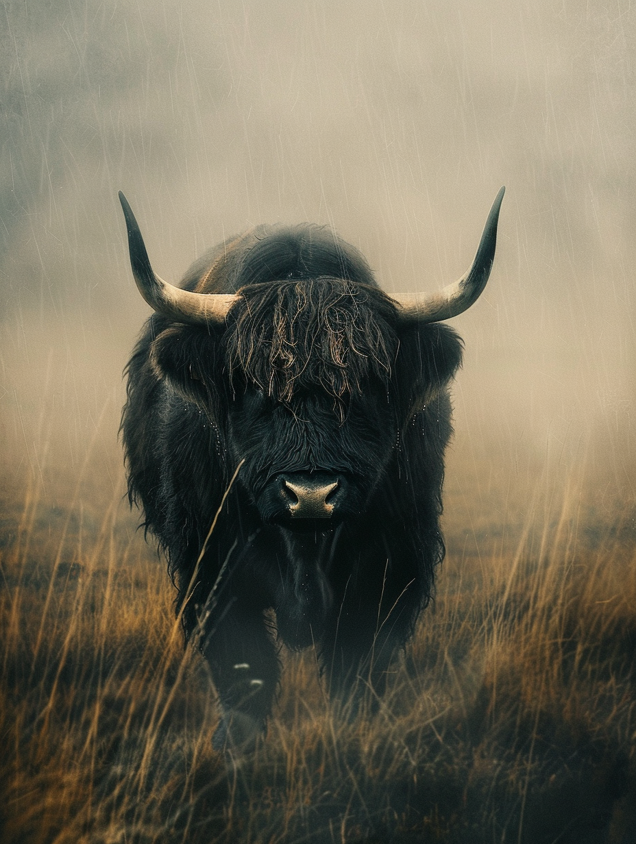 Apollo Highland bull black coat