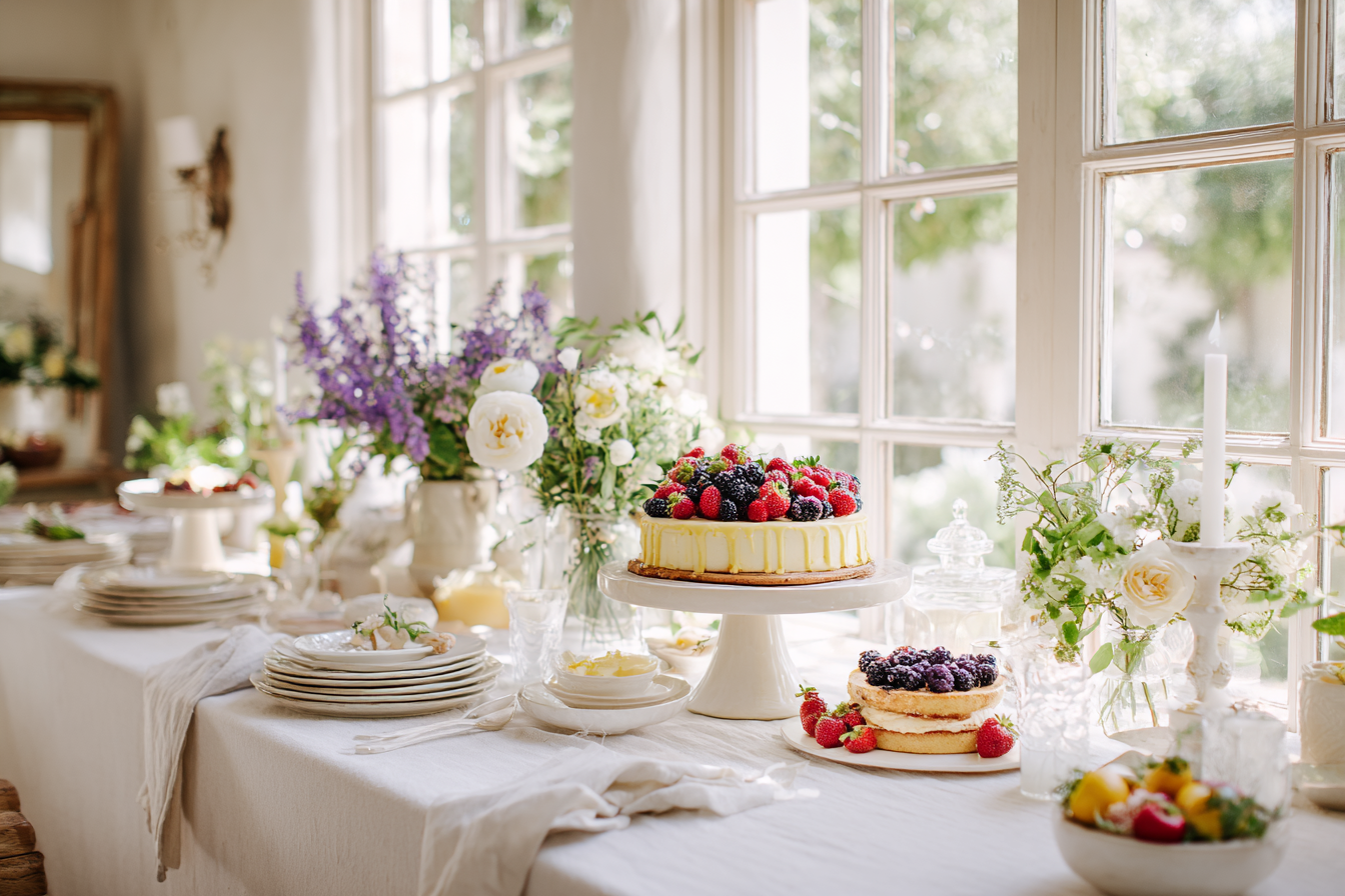 Elegant spring table scape