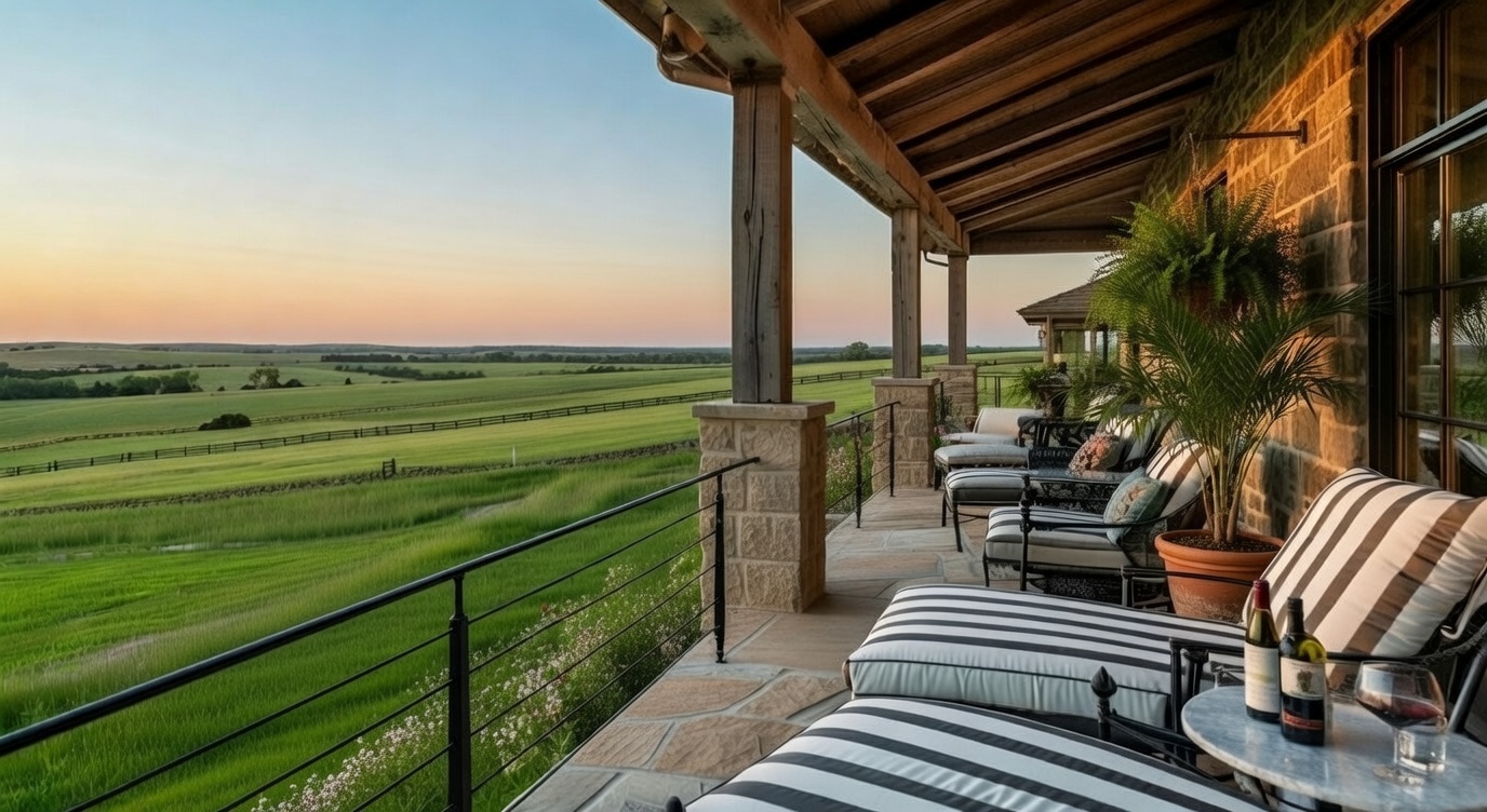 Southwest prairie living with evening light